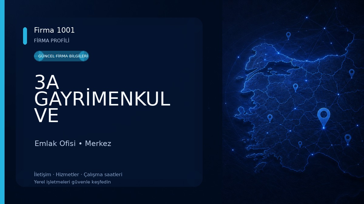 3A GAYRİMENKUL VE DANIŞMANLIK