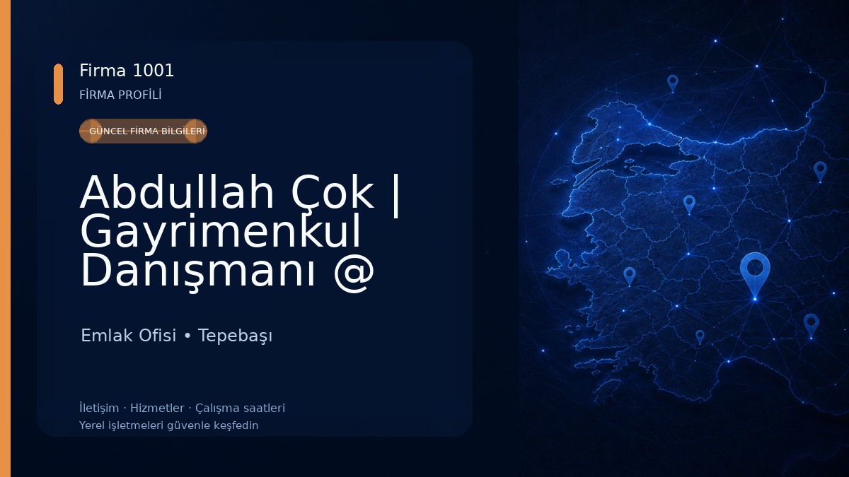 Abdullah Çok | Gayrimenkul Danışmanı @ DIALOG DAĞ GAYRİMENKUL