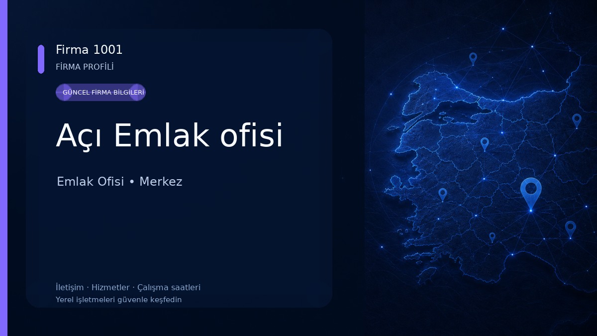 Açı Emlak ofisi