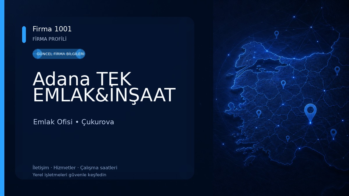 Adana TEK EMLAK&İNŞAAT