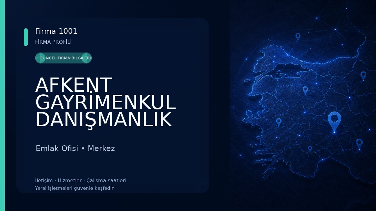 AFKENT GAYRİMENKUL DANIŞMANLIK