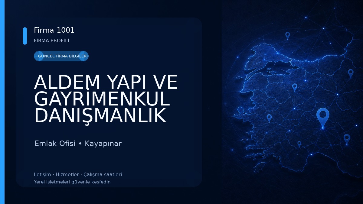 ALDEM YAPI VE GAYRİMENKUL DANIŞMANLIK