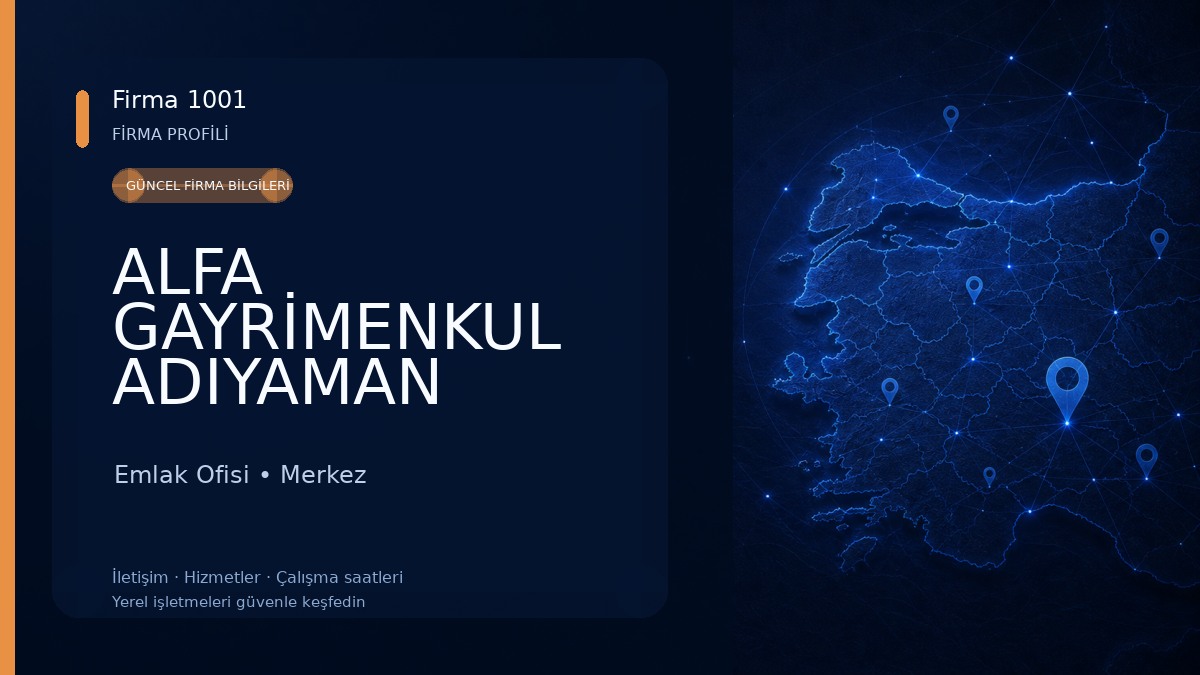 ALFA GAYRİMENKUL ADIYAMAN