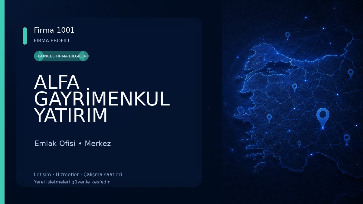 ALFA GAYRİMENKUL YATIRIM DANIŞMANLIK AFYON