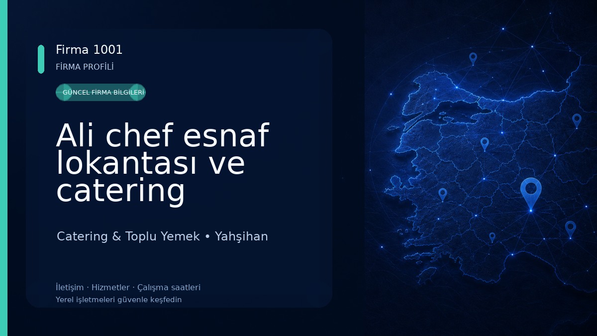 Ali chef esnaf lokantası ve catering