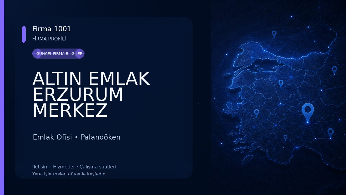 ALTIN EMLAK ERZURUM MERKEZ TEMSİLCİLİĞİ