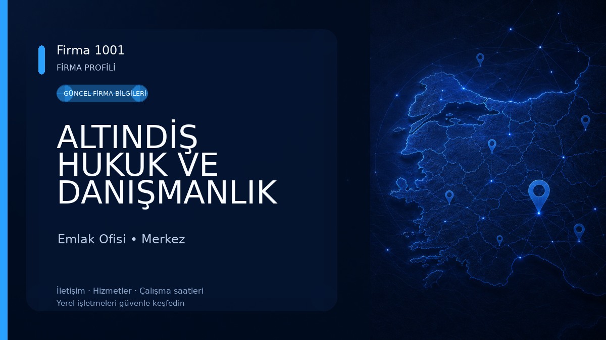 ALTINDİŞ HUKUK VE DANIŞMANLIK "Bingöl Avukat"