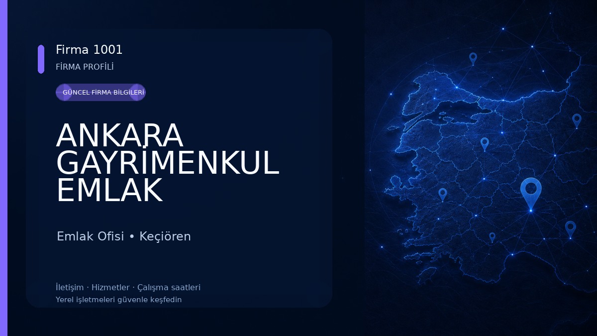ANKARA GAYRİMENKUL EMLAK DANIŞMANLIK