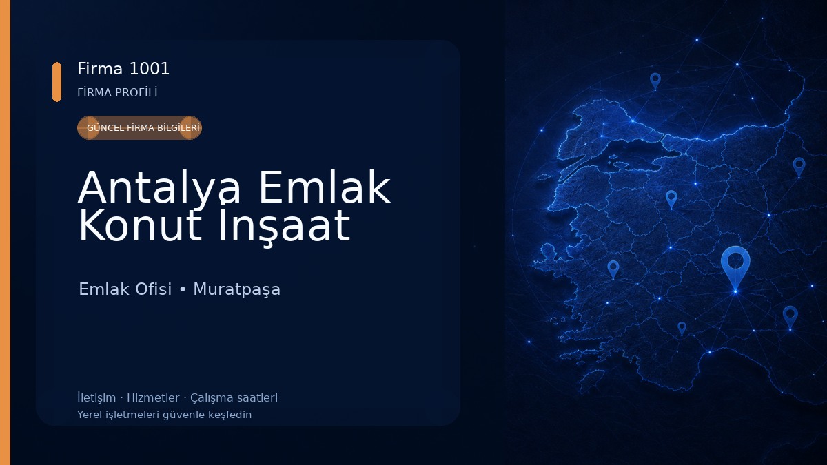 Antalya Emlak Konut İnşaat