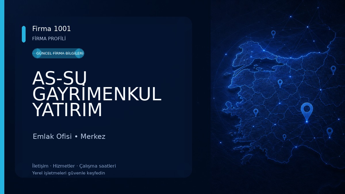 AS-SU GAYRİMENKUL YATIRIM DANIŞMANLIĞI OTO ALIM SATIM