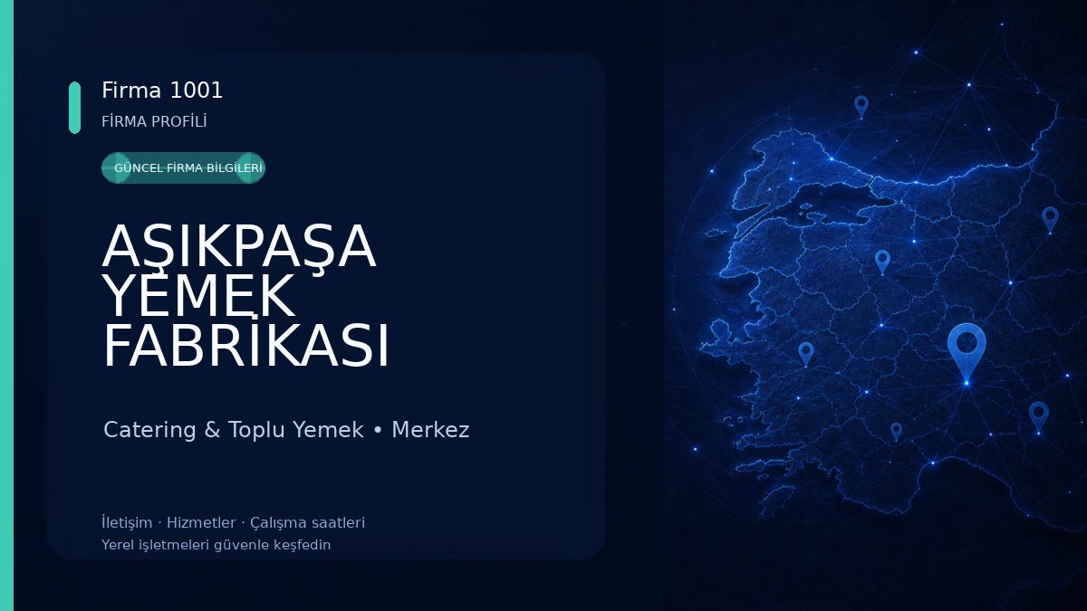 AŞIKPAŞA YEMEK FABRİKASI