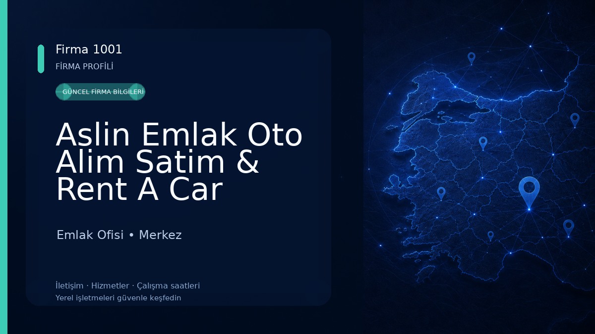 Aslin Emlak Oto Alim Satim & Rent A Car