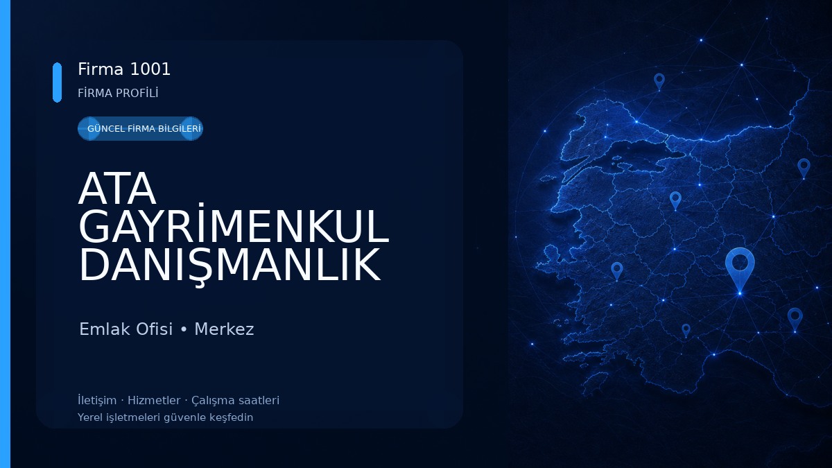 ATA GAYRİMENKUL DANIŞMANLIK ŞİRKETİ