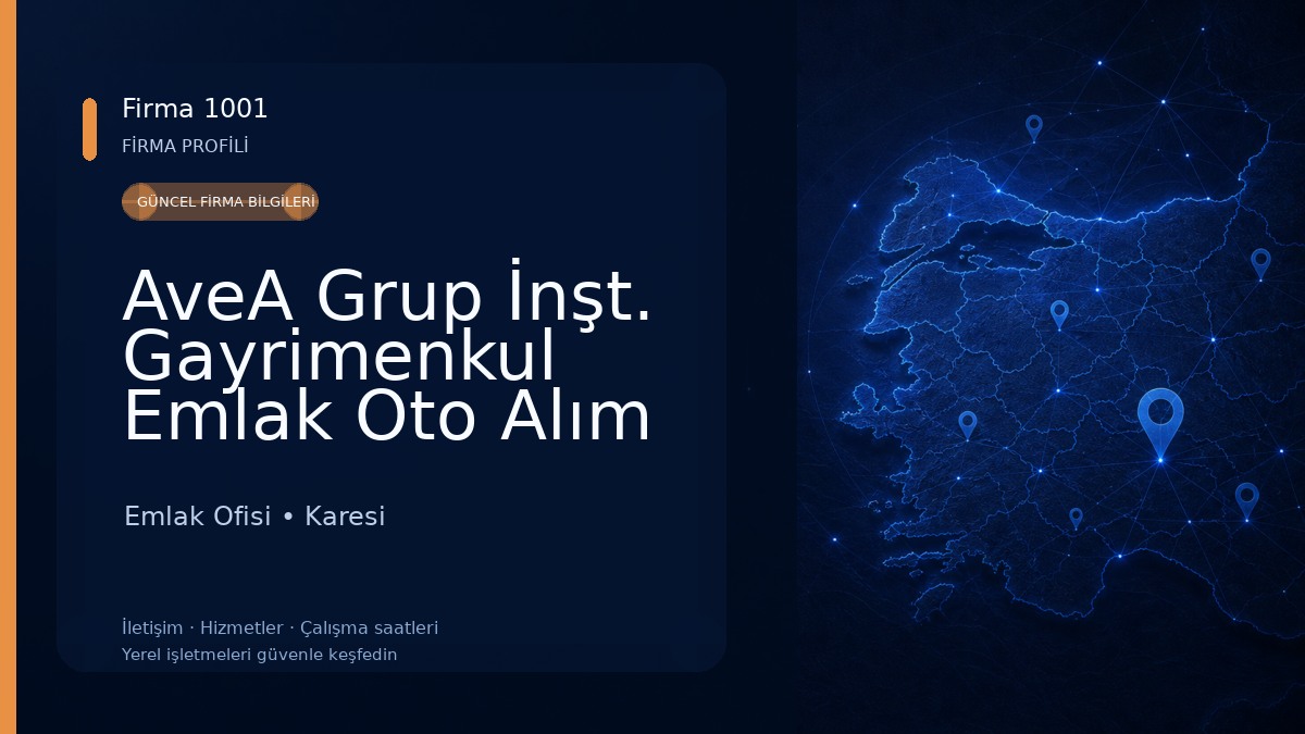 AveA Grup İnşt. Gayrimenkul Emlak Oto Alım Satım & Danışmanlık Hiz. Ltd.Şti.