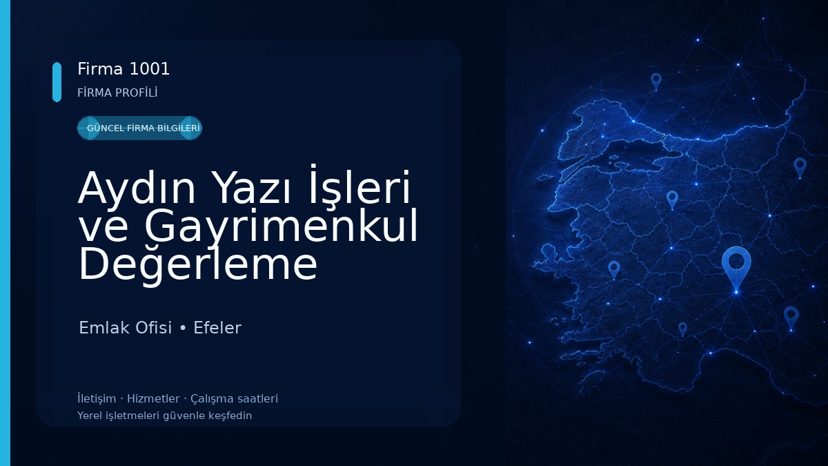 Aydın Yazı İşleri ve Gayrimenkul Değerleme Bürosu