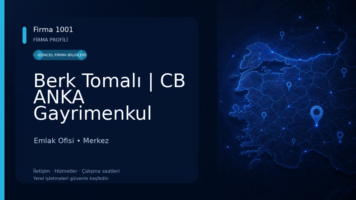 Berk Tomalı | CB ANKA Gayrimenkul Danışmanı