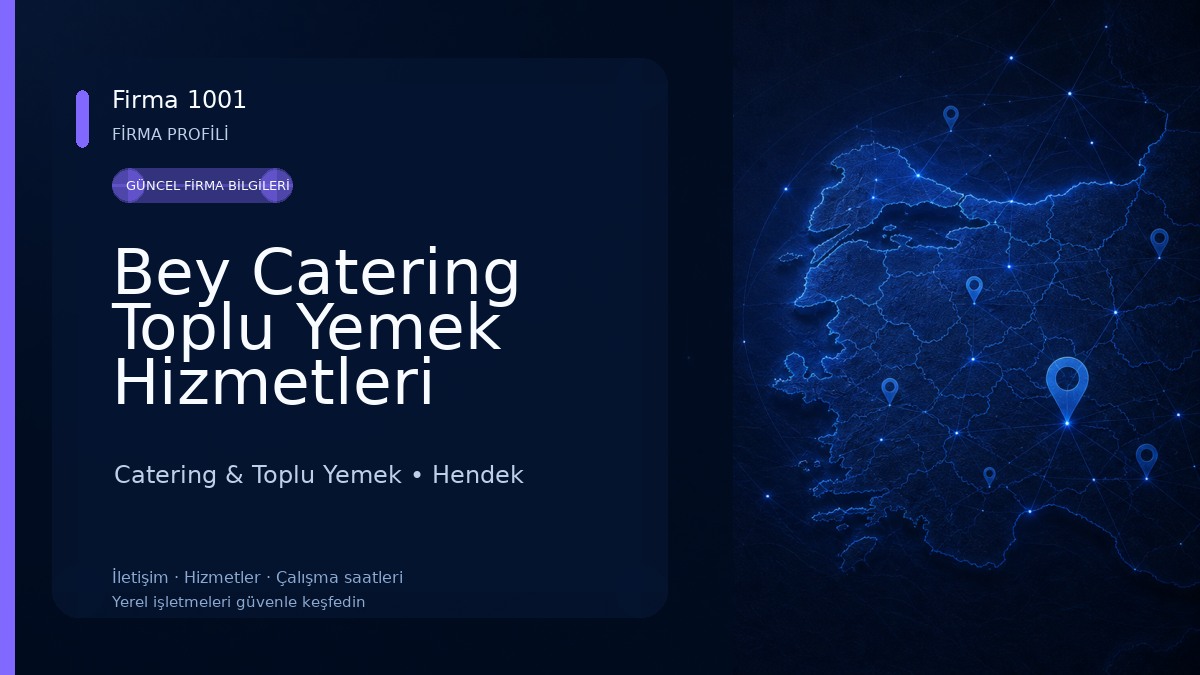 Bey Catering Toplu Yemek Hizmetleri