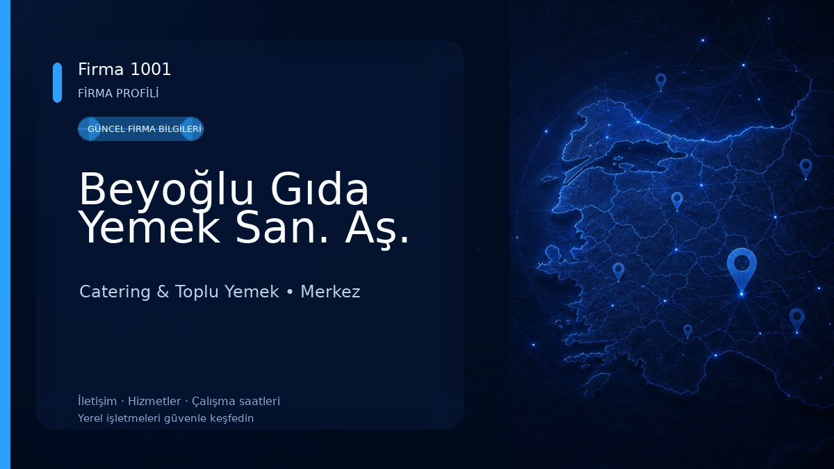 Beyoğlu Gıda Yemek San. Aş.