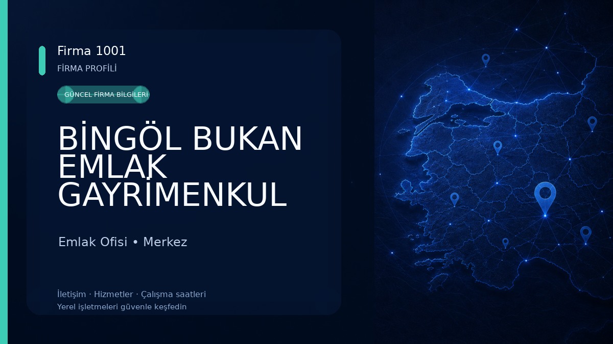 BİNGÖL BUKAN EMLAK GAYRİMENKUL