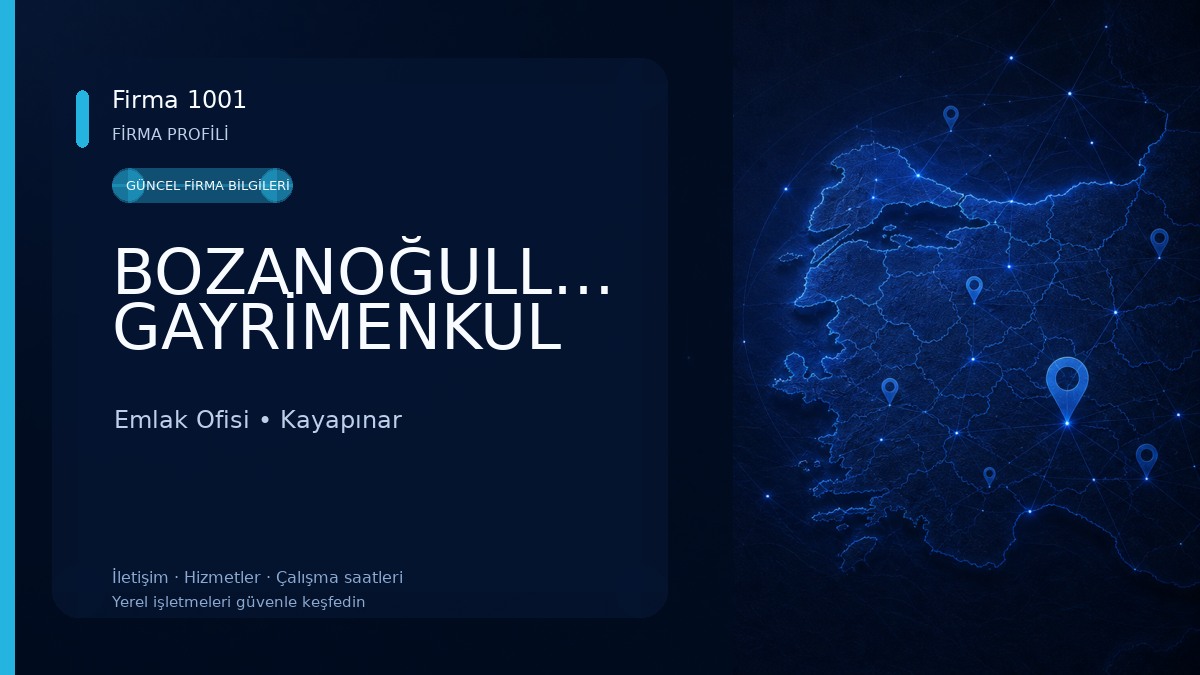 BOZANOĞULLARI GAYRİMENKUL