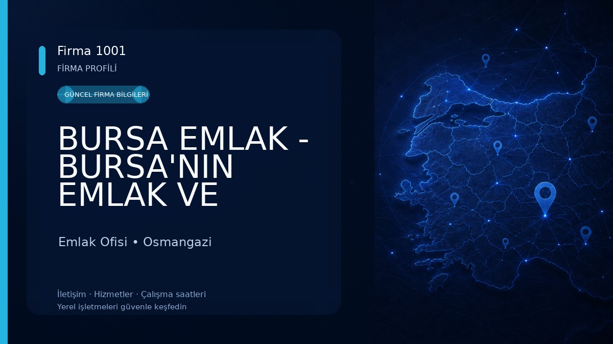 BURSA EMLAK - BURSA'NIN EMLAK VE GAYRİMENKUL LİDERİ