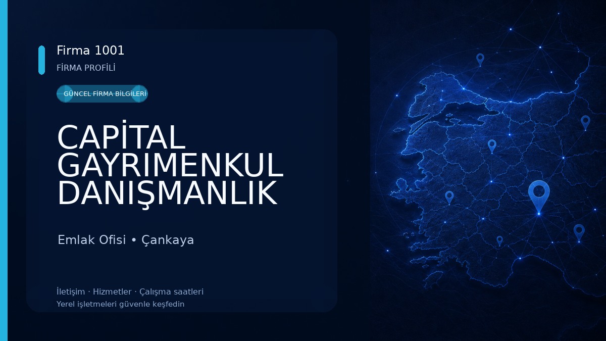 CAPİTAL GAYRIMENKUL DANIŞMANLIK