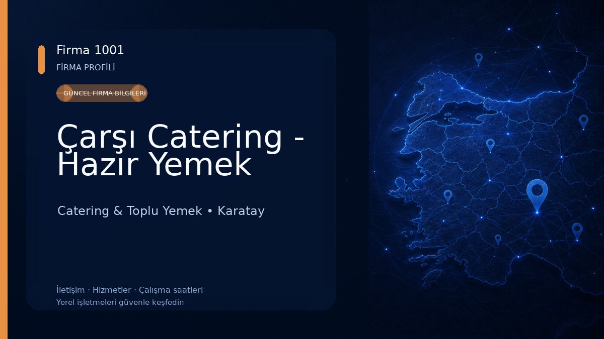 Çarşı Catering - Hazır Yemek