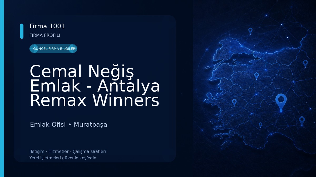 Cemal Neğiş Emlak - Antalya Remax Winners