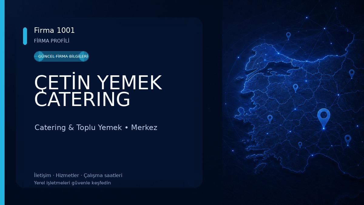 ÇETİN YEMEK CATERING