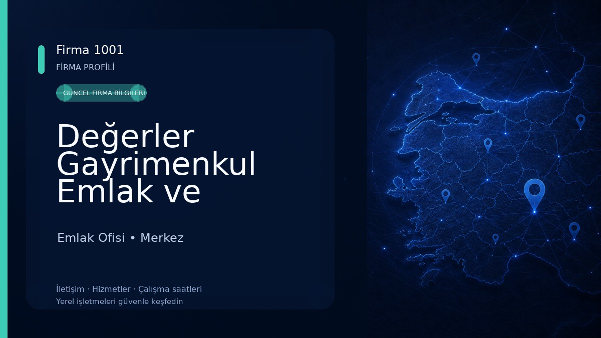 Değerler Gayrimenkul Emlak ve Danışmanlık