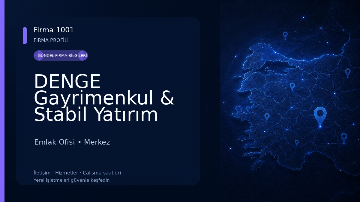 DENGE Gayrimenkul & Stabil Yatırım