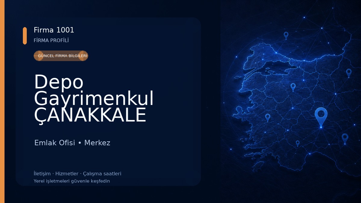 Depo Gayrimenkul ÇANAKKALE
