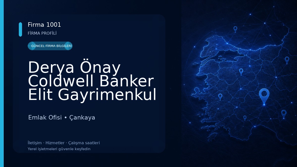 Derya Önay Coldwell Banker Elit Gayrimenkul Danışmanı