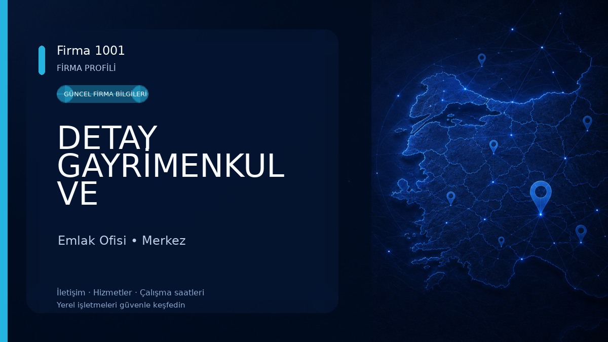 DETAY GAYRİMENKUL VE DANIŞMANLIK