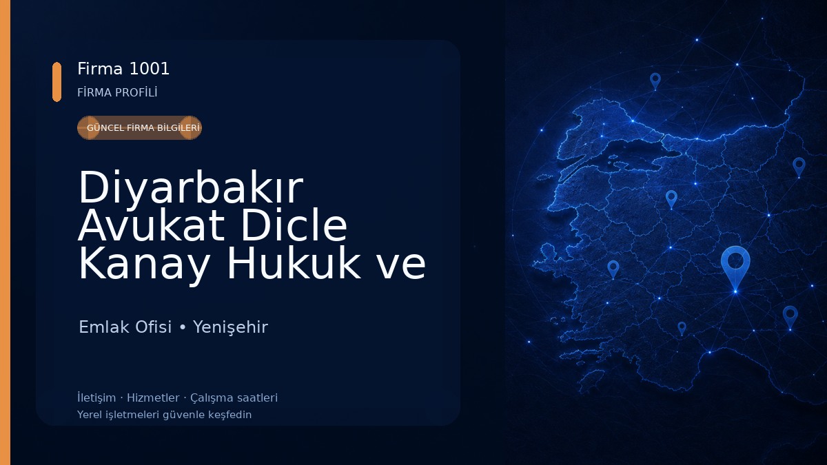 Diyarbakır Avukat Dicle Kanay Hukuk ve Danışmanlık Ofisi - Boşanma Avukatı - Gayrimenkul Avukatı - İş Hukuku Avukatı