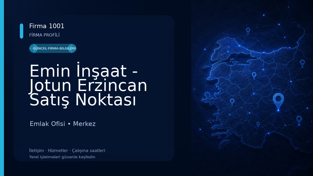 Emin İnşaat - Jotun Erzincan Satış Noktası