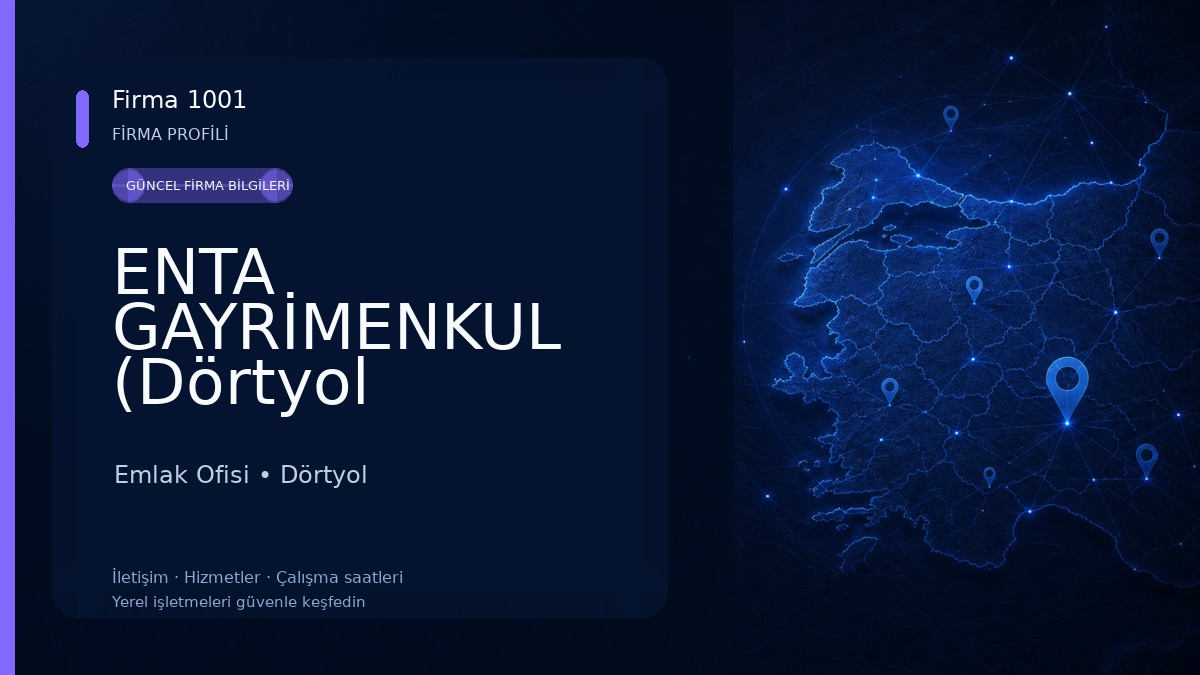 ENTA GAYRİMENKUL (Dörtyol Emlakçı)
