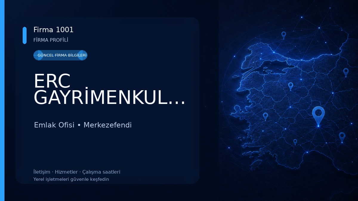 ERC GAYRİMENKUL&DANIŞMANLIK