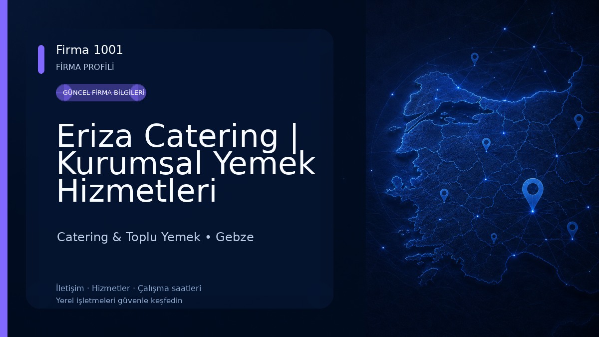 Eriza Catering | Kurumsal Yemek Hizmetleri