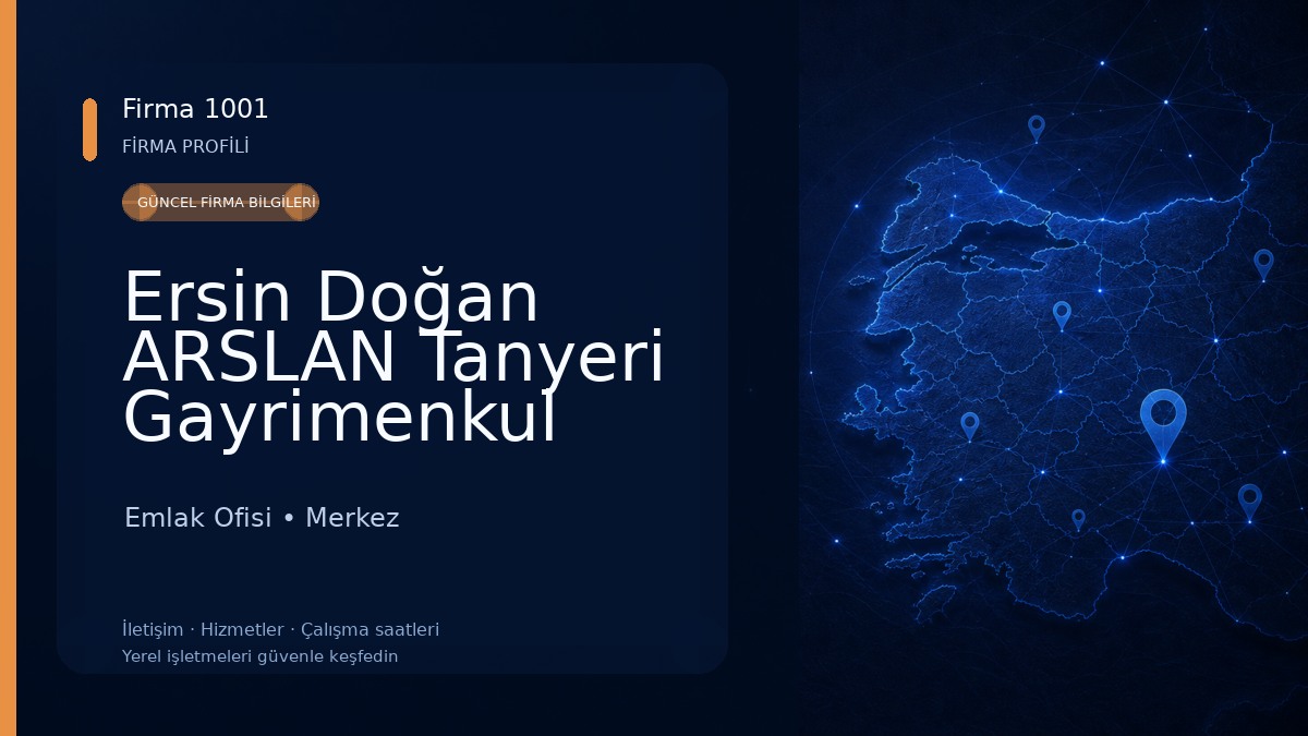 Ersin Doğan ARSLAN Tanyeri Gayrimenkul (Çanakkake Merkez)Gayrimenkul Danışmanı