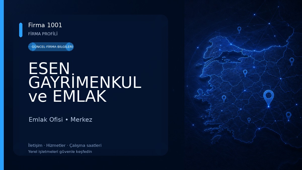 ESEN GAYRİMENKUL ve EMLAK DANIŞMANLIĞI