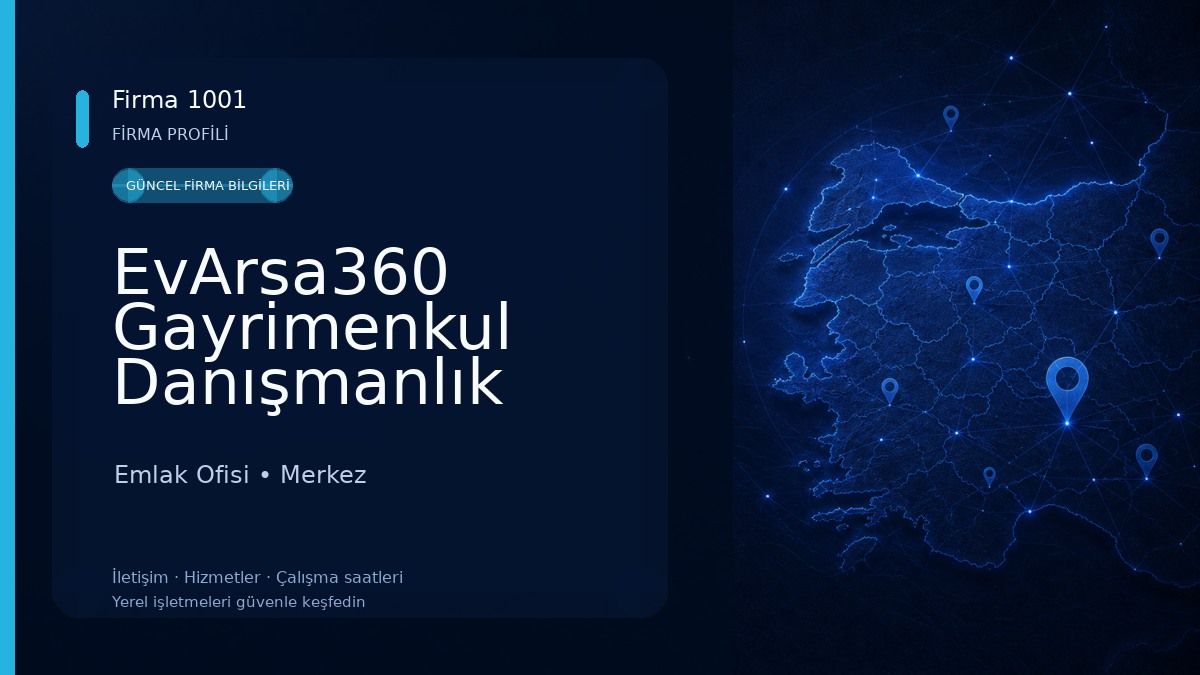 EvArsa360 Gayrimenkul Danışmanlık hizmetleri