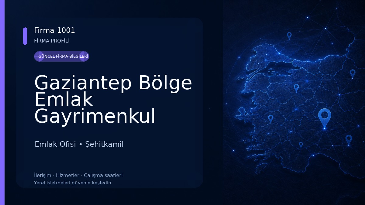 Gaziantep Bölge Emlak Gayrimenkul