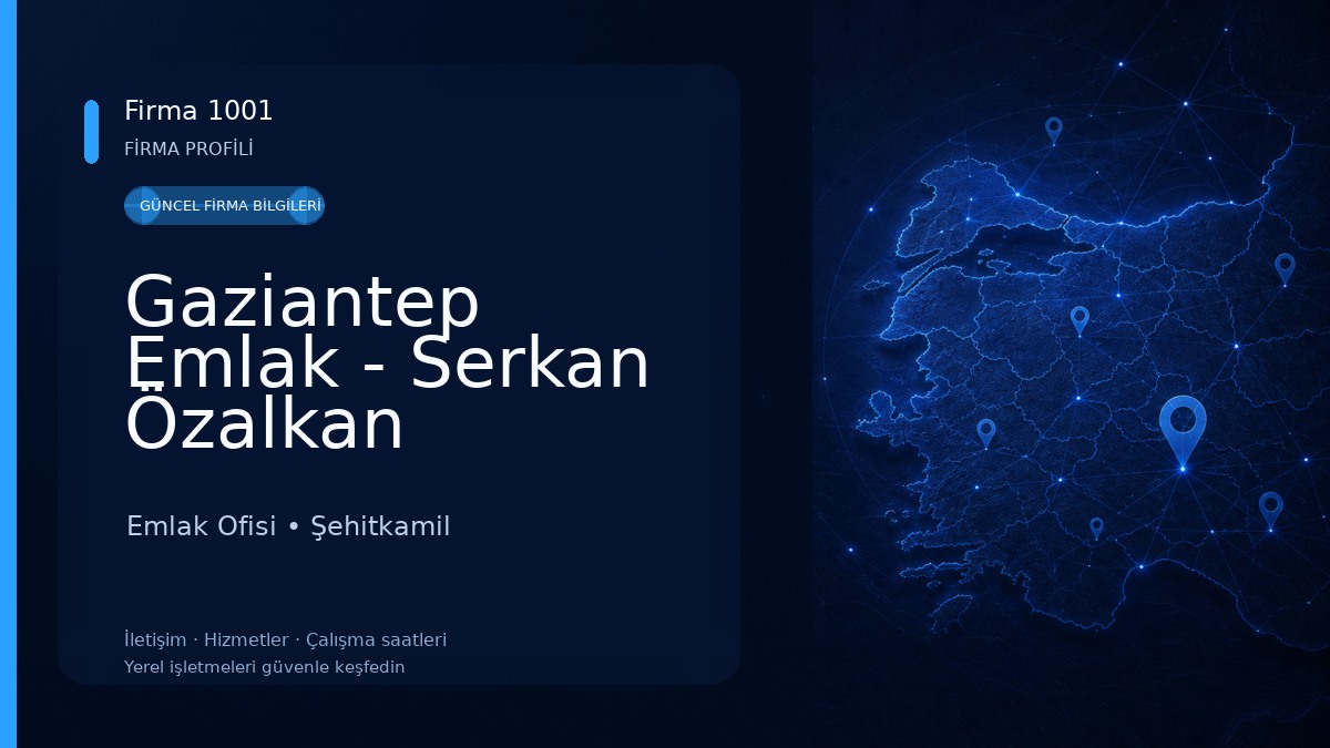 Gaziantep Emlak - Serkan Özalkan Gayrimenkul