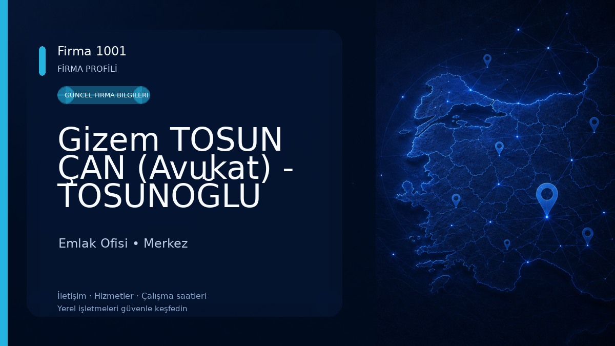 Gizem TOSUN ÇAN (Avukat) - TOSUNOĞLU Hukuk Bürosu