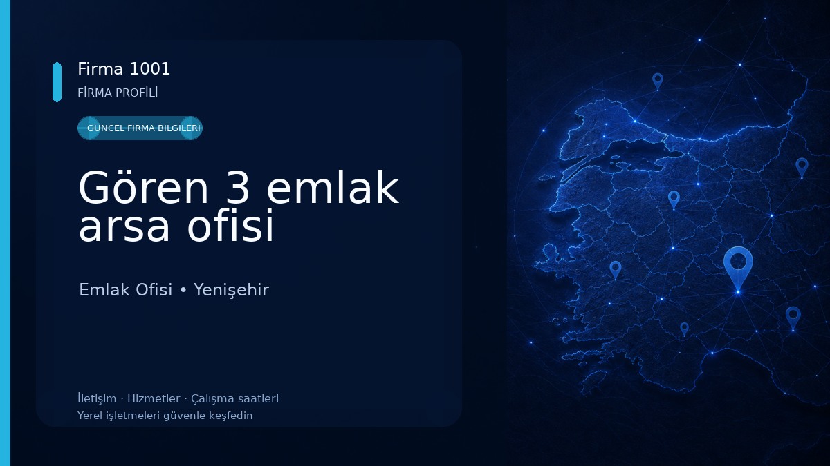 Gören 3 emlak arsa ofisi