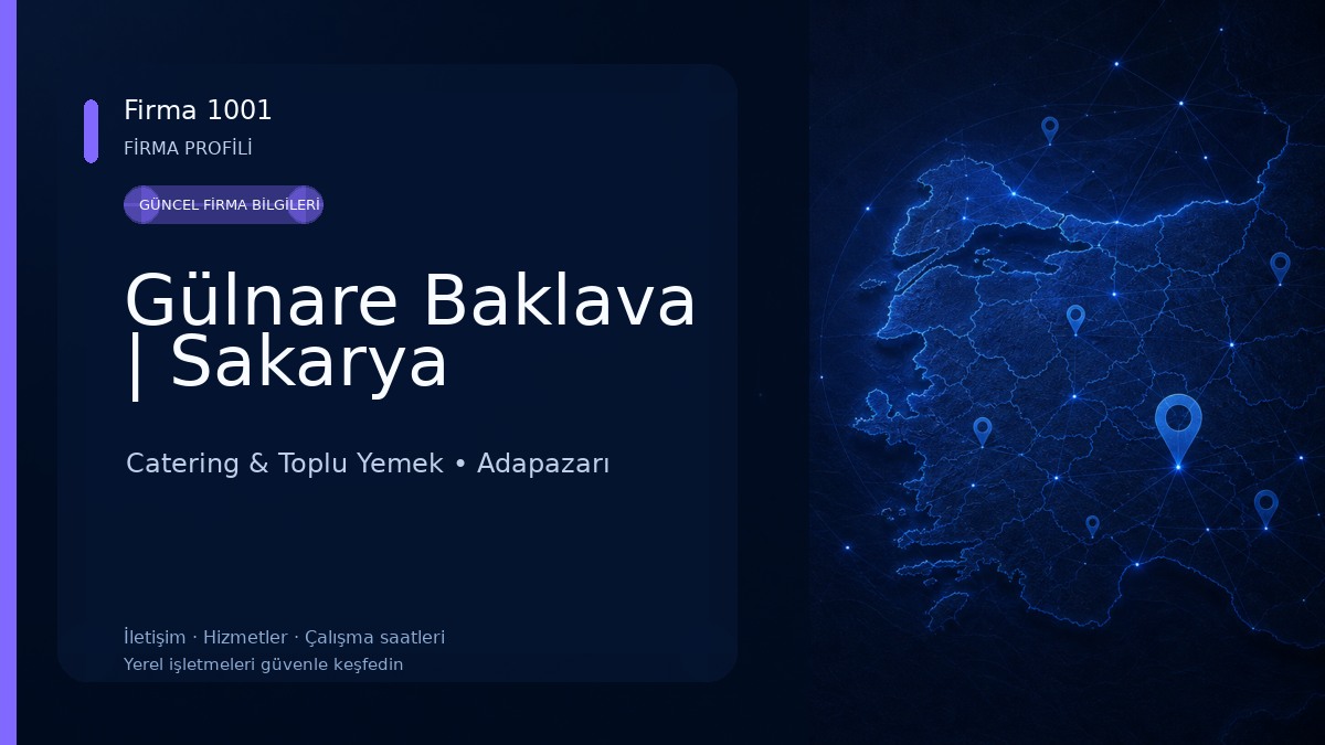Gülnare Baklava | Sakarya