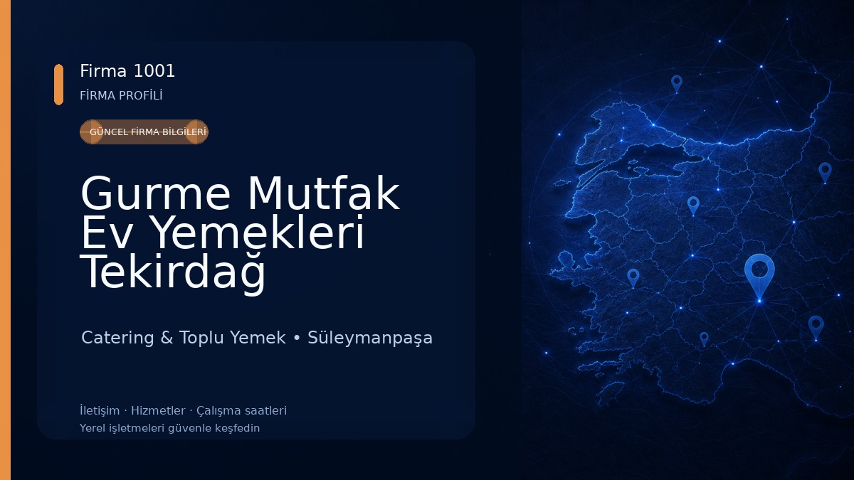 Gurme Mutfak Ev Yemekleri Tekirdağ