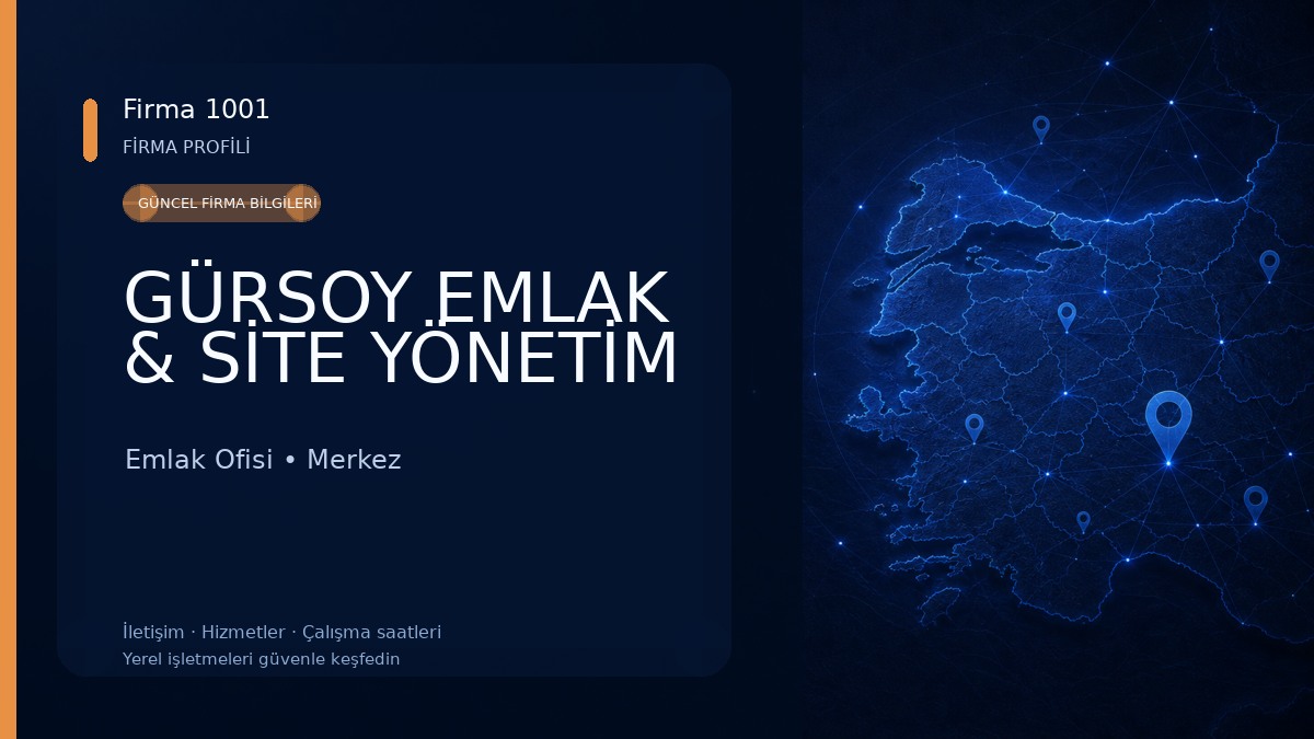 GÜRSOY EMLAK & SİTE YÖNETİM