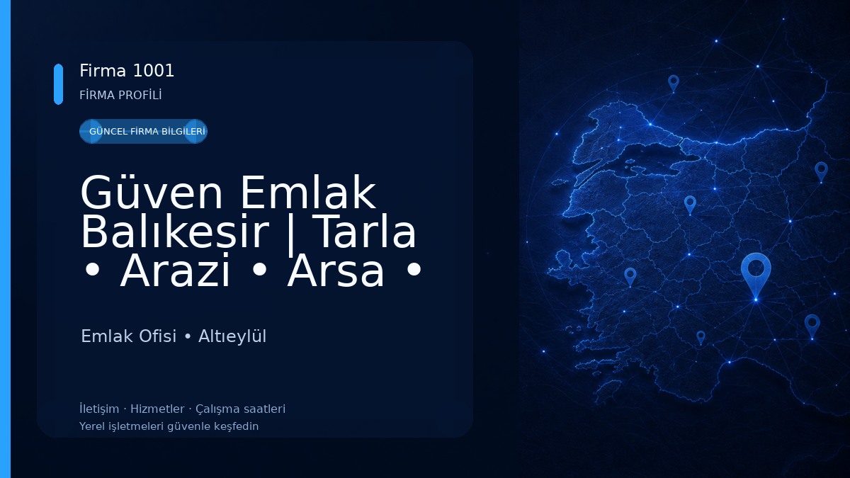 Güven Emlak Balıkesir | Tarla • Arazi • Arsa • Daire